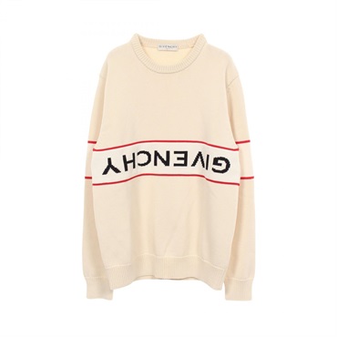 GIVENCHY Reverse Logo Crew Neck Sweater Knitwear BM9063401M cotton Used size M