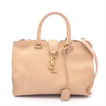 SAINT LAURENT PARIS Cabas Small Monogram Shoulder Handbag 394461 leather Used