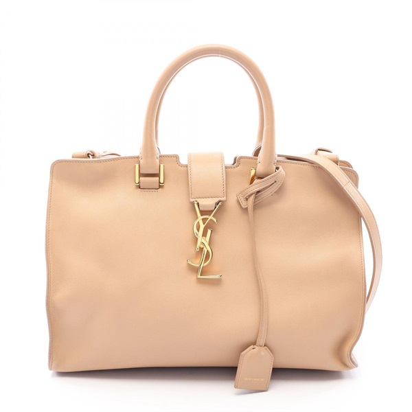 SAINT LAURENT PARIS Cabas Small Monogram Shoulder Handbag 394461 leather Used