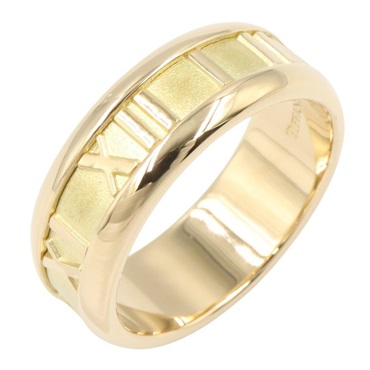 TIFFANY＆CO Atlas Ring 18KYG Yellow Gold Used Women US size #6.75