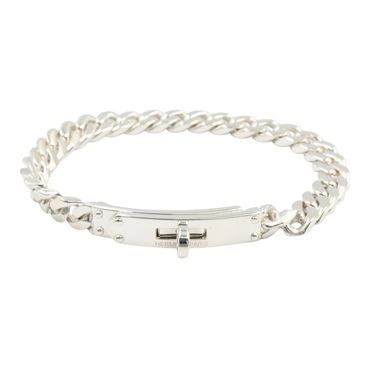 HERMES Kelly Gourmet TPM Bracelet Bangle Silver 925 Used Women 15.5cm