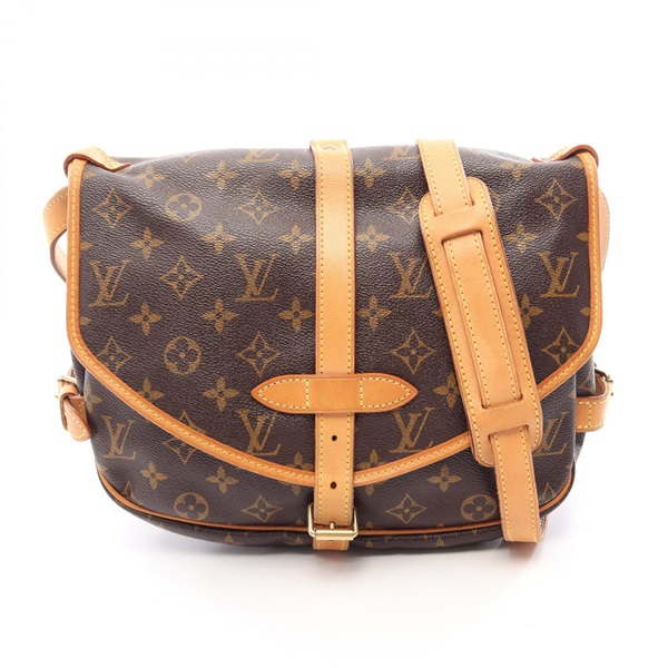 LOUIS VUITTON Saumur 30 Shoulder crossbody Bag M42256 Monogram leather Used