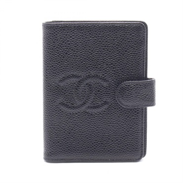 CHANEL Agenda Mini COCO Clair Notebook cover Calfskin leather Black Used GHW
