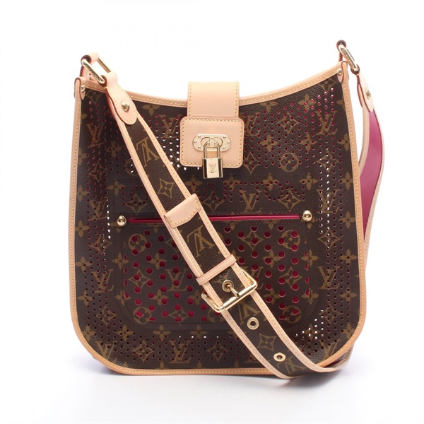 LOUIS VUITTON Musette Shoulder Bag M95172 Monogram Perfo canvas Brown Pink used