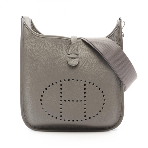 HERMES Evelyne 3 Trois PM Shoulder Bag Clemence leather Grimayer Used SHW W