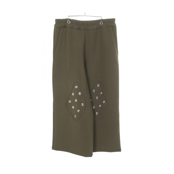 NAMACHEKO AZOR TROUSER Long Pants wool polyester Khaki Used mens size M
