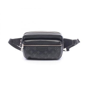LOUIS VUITTON Bumbag Waist bag M30245 Taigarama canvas leather Black used mens