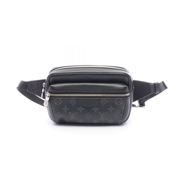 LOUIS VUITTON Bumbag Waist bag M30245 Taigarama canvas leather Black used mens