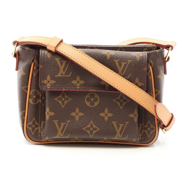 LOUIS VUITTON Vivacite PM crossbody Shoulder Bag M51165 Monogram leather Used