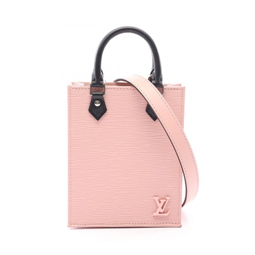 LOUIS VUITTON Petit Sac Plat Crossbody Handbag M69575 Epi leather Pink Used LV