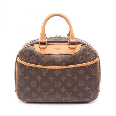 LOUIS VUITTON Trouville Handbag M42228 Monogram canvas leather Brown Used Women