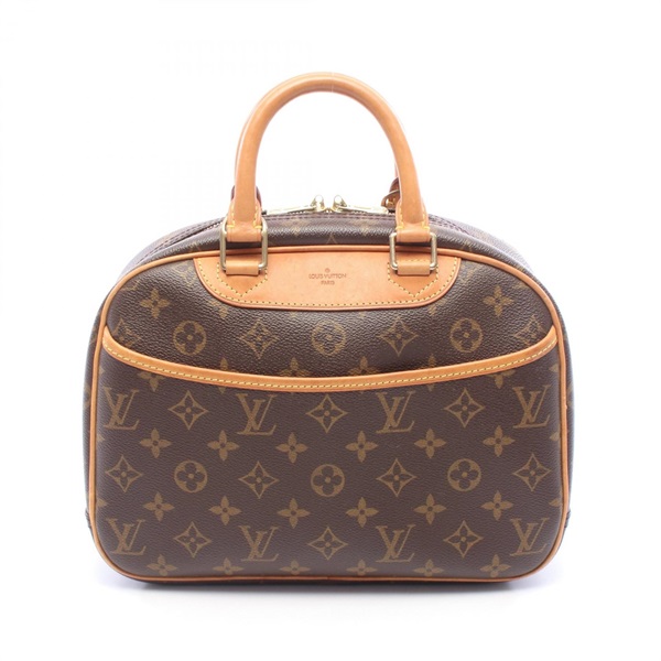 LOUIS VUITTON Trouville Handbag M42228 Monogram canvas leather Brown Used Women