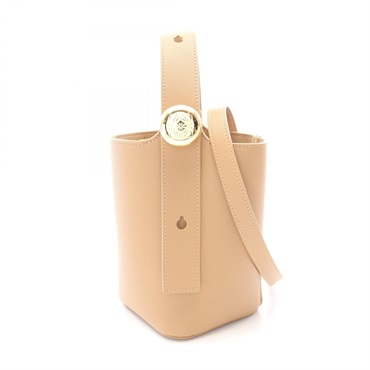 LOEWE Pebble Bucket mini shoulder crossbody Handbag AANBBBMX317951 leather Beige