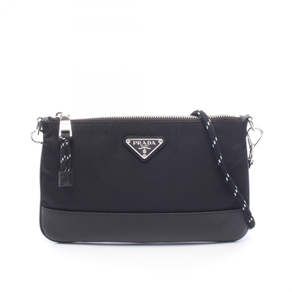 PRADA Speed Lock Shoulder crossbody Bag 2ZT0732DMHF0002 Nylon leather Black