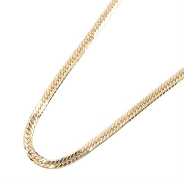 JEWELRY Triple 8 side Curb link chain Necklace 18KYG Yellow Gold Preowned unisex