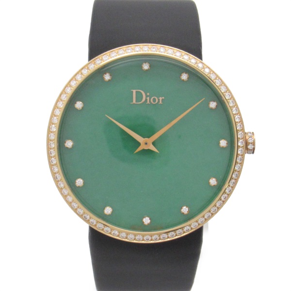 Dior LA D DE DIOR Wrist Watch CD043171 Quartz 18KRG satin diamonds Used mens