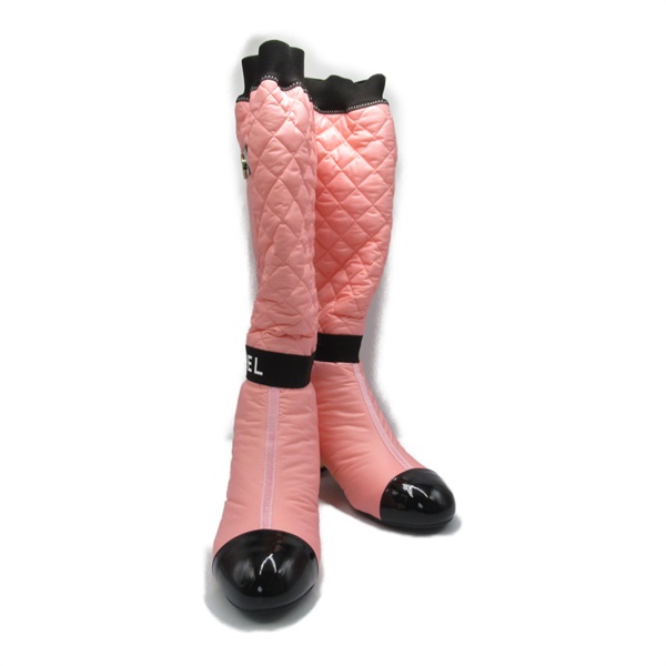 Pink chanel boots online