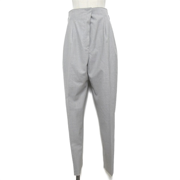 BURBERRY Pants trousers #44 virgin wool Gray Used Women