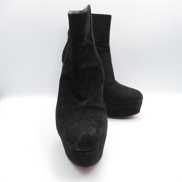 Christian Louboutin boots Suede Black Used Women #36 1/2