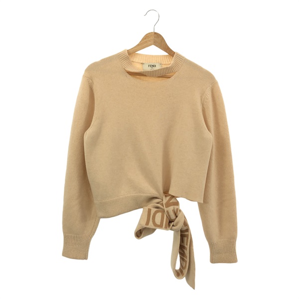 FENDI sweater knitwear wool cashmere Beige Used Women size 40