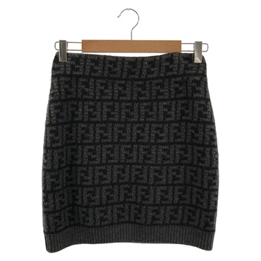 FENDI skirt cashmere Gray Used Women size 40