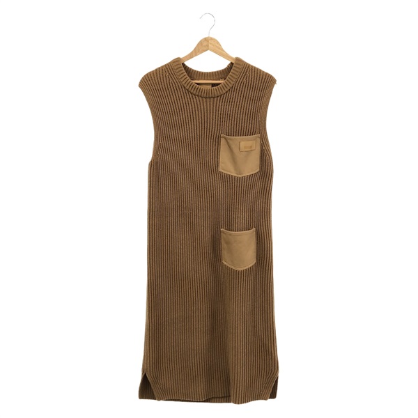 BURBERRY Dress cashmere Cotton Brown Used Women #M