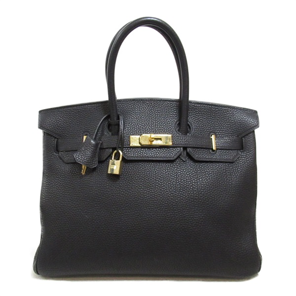 HERMES Birkin 35 Hand bag GHW Togo leather Black Used Women