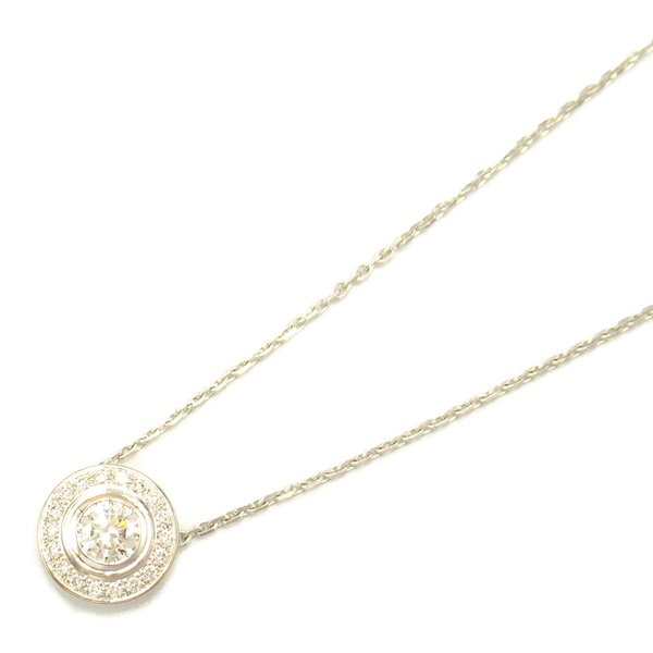 CARTIER Damour Necklace Pendant 18KWG White Gold Used women