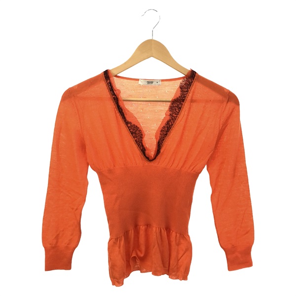 PRADA Tops T-shirts wool Orange Used Women size 40