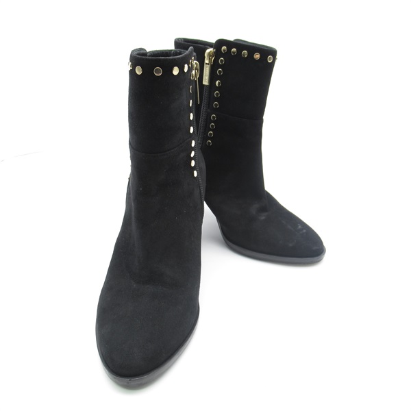 JIMMY CHOO short boots shoes #36 heels Suede Black Used