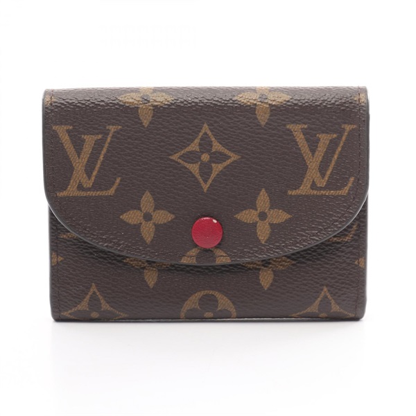 LOUIS VUITTON Porte Monnaie Rosalie coin purse M41939 Monogram Fuchsia Used LV