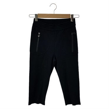 CHANEL CC Pants Short pants trousers P41407K03067 cotton Black Used Women #38