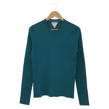 BOTTEGA VENETA Sweater knitwear Tops wool Blue Used Women size M