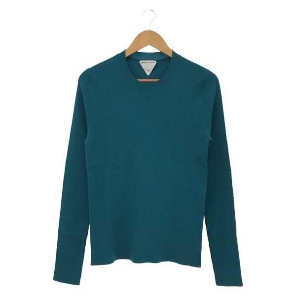 BOTTEGA VENETA Sweater knitwear Tops wool Blue Used Women size M
