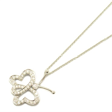 TIFFANY＆CO Papillon necklace 40cm pendant Pt950 Platinum Used