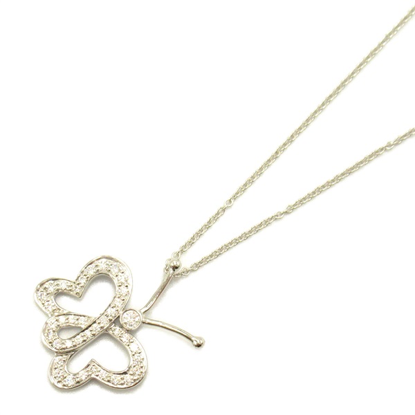 TIFFANY＆CO Papillon necklace 40cm pendant Pt950 Platinum Used