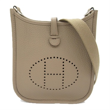 HERMES Evelyne Amazon TPM crossbody Shoulder Bag W Taurillon Clemence SHW beige