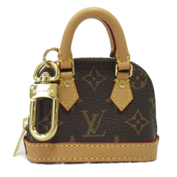 LOUIS VUITTON Bijoux Sac Micro Alma Bag Charm M00995 Monogram Brown Used Women