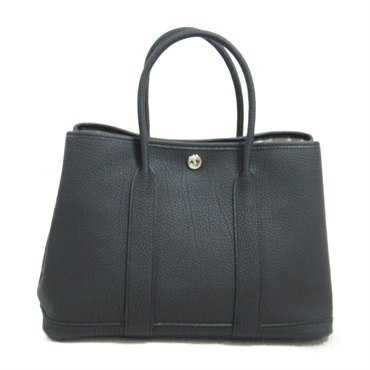 HERMES Garden Party TPM Tote Bag W Negonda leather black SHW Used