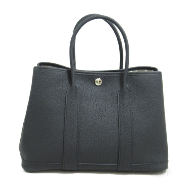 HERMES Garden Party TPM Tote Bag W Negonda leather black SHW Used