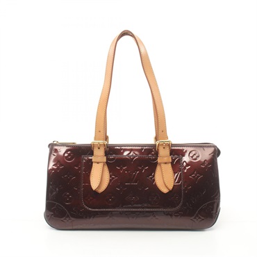 LOUIS VUITTON Rosewood Avenue Handbag M93510 Vernis Purple Amarrant Used Women