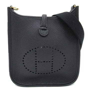 HERMES Evelyne Amazon TPM Shoulder crossbody Bag B Taurillon Clemence Black GHW