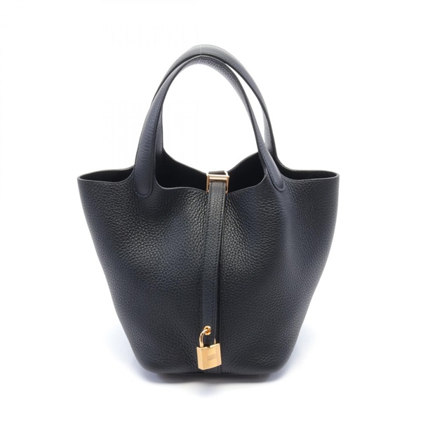 HERMES Picotin Lock PM Hand bag B Taurillon Clemence Black GHW Used