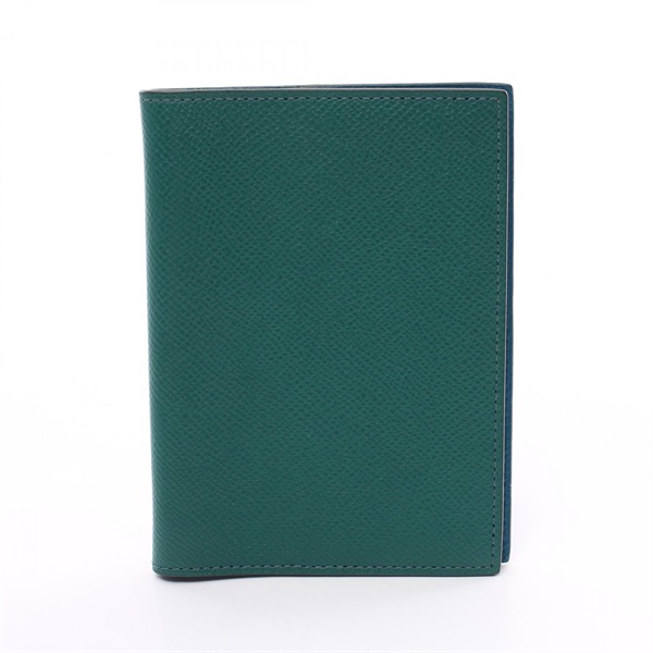 HERMES Agenda GM Notebook cover O Epsom leather Malachite Green Used SHW