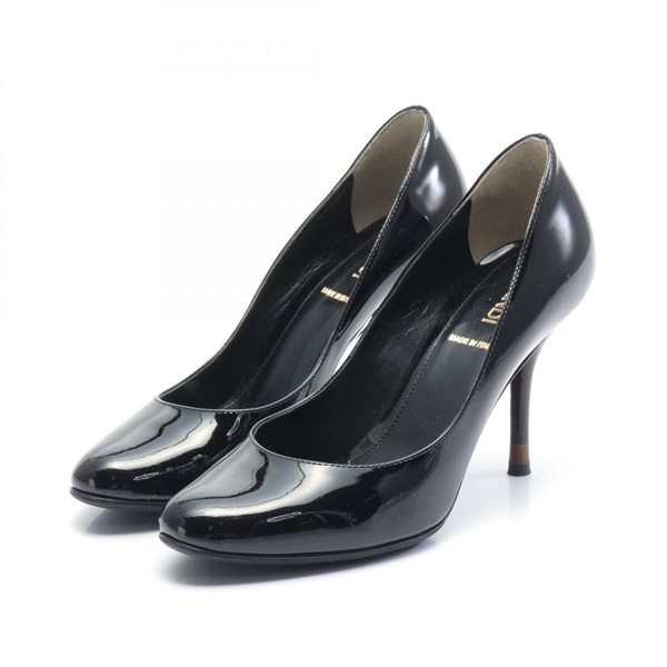 FENDI Pumps heel shoes Patent leather Black Used Women size 35