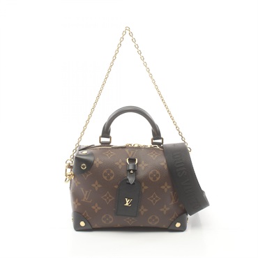 LOUIS VUITTON Petite Malle Souple Shoulder Hand bag M45571 Monogram canvas Brown