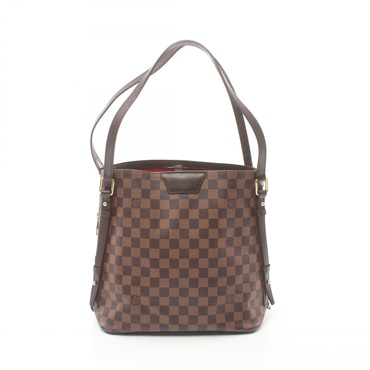 LOUIS VUITTON Cabas Rivington Shoulder Bag N41108 Damier Brown Ebene Used Women