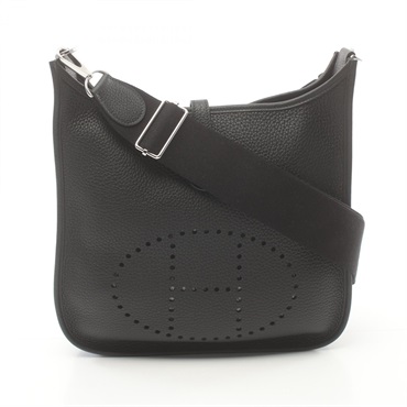 HERMES Evelyne 3 Trois PM Shoulder crossbody bag W Taurillon Clemence Black SHW