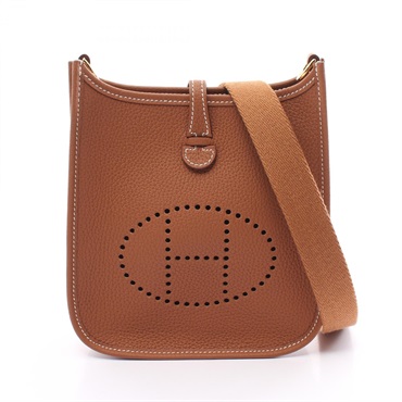 HERMES Evelyne Amazon TPM Gold Shoulder crossbody Bag B 069426CC leather Gold