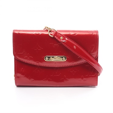 LOUIS VUITTON Shoulder Bag M93614 Vernis leather Pomme D'amour Used crossbody LV